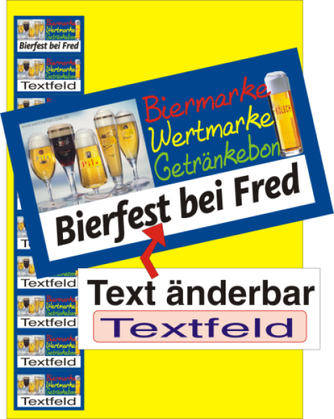 1000 Wertmarken "Bier Pils Kölsch"